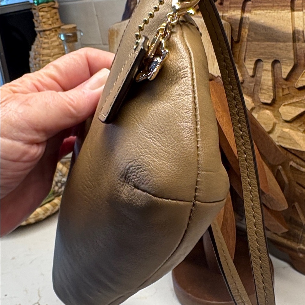 Coach Leather Wristlet Holds a Phone EUC - Picture 8 of 12